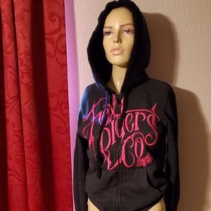 EUC WOMENS HOODIE BY FOX RIDERS CO FULLY LINED SMALL
